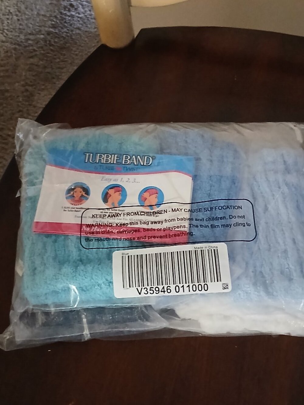 Turbie Twist Set of 5 Solid Color 100& Cotton Hair Bands